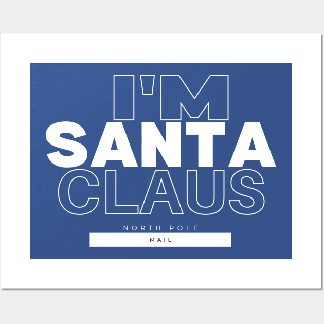 Santa claus t-shirt Wall Art by El Rey 